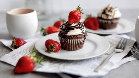 Cupcakes_Erdbeeren_Schokolade